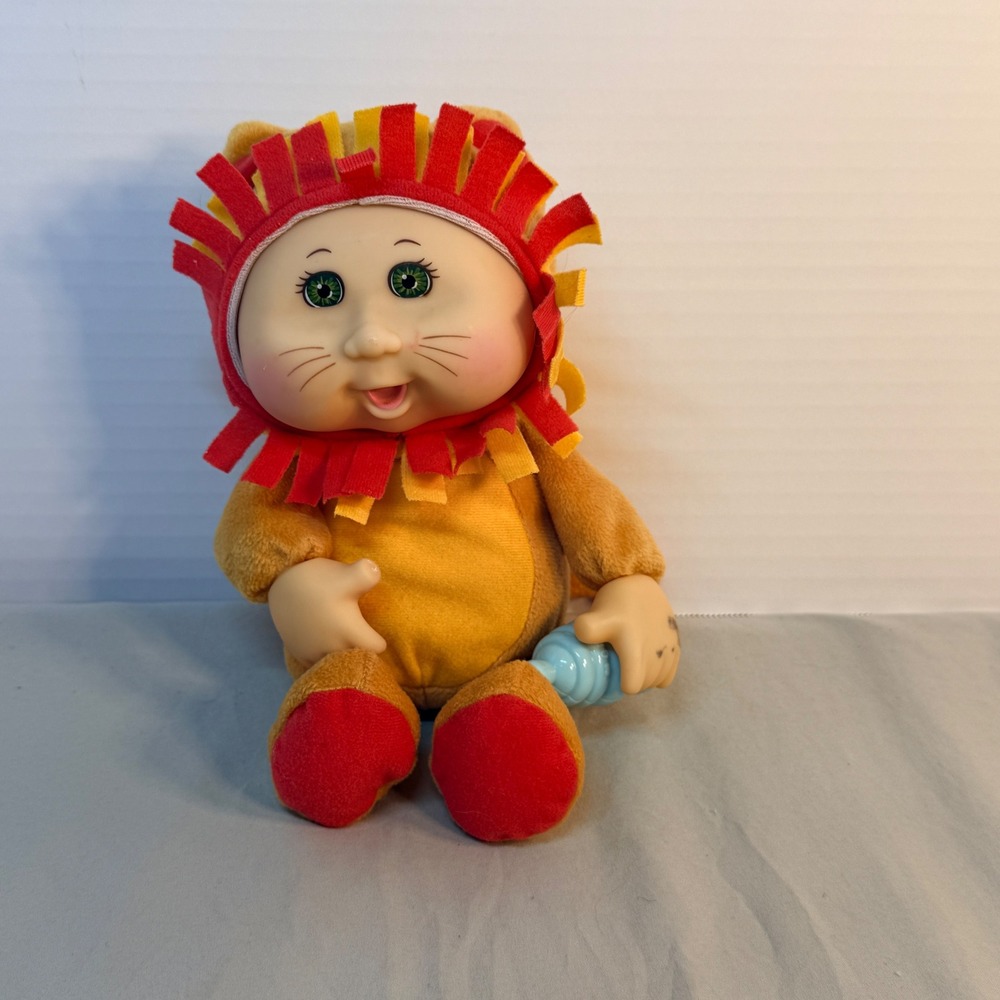 Cabbage Patch Kids Cuties Lion Costume Plush Doll with Blue Bottle Accessory